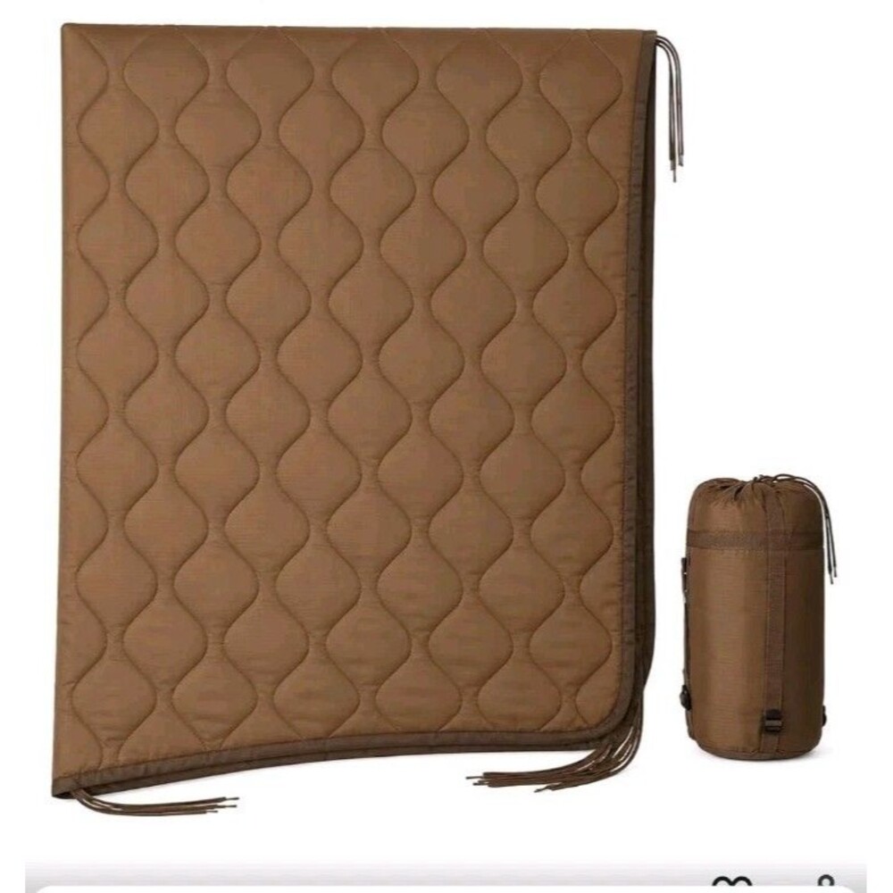 NIP USGI Military Style All Weather Poncho Liner Woobie Blanket in Coyote Brown - Picture 4 of 5